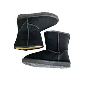 Vepose Boots Suede Snow Booties/ Mid Calf Black Women's 8‎ *NEW